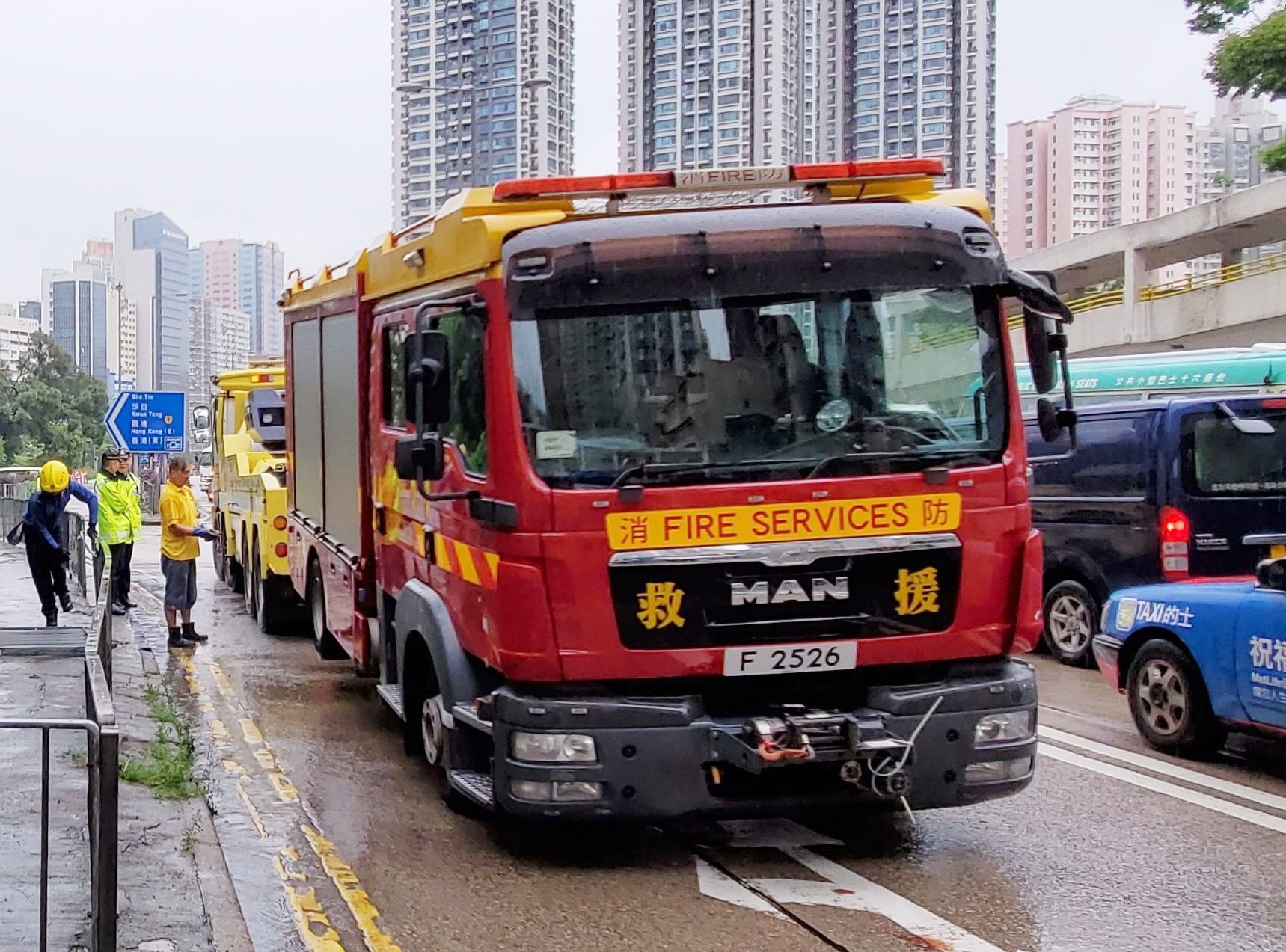 网传处方车辆掩护及协助警方 消防处澄清：全是虚构