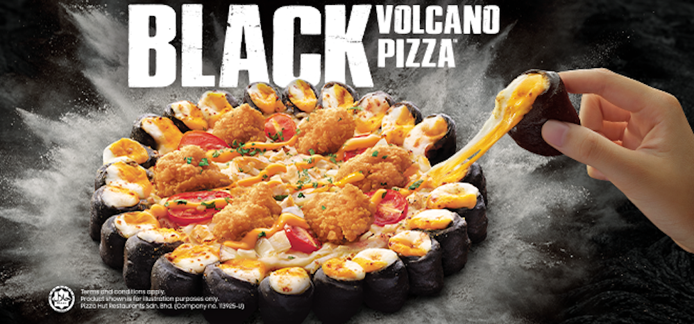 Pizza Hut Malaysia unveils Black Volcano Pizza (VIDEO)