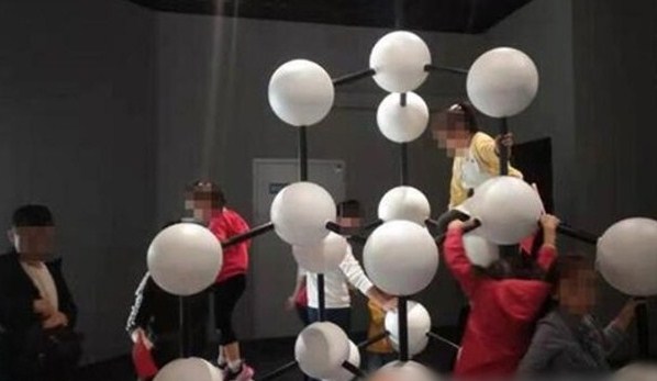 缺德游客乱爬乱摸盗标本　博物馆30件展品损毁