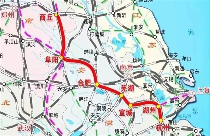 商合杭高铁商合段、郑阜高铁安徽段正式进入运行试验阶段