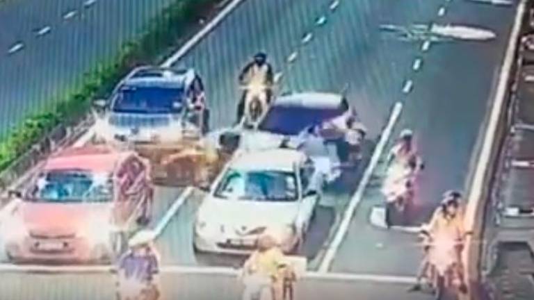 4-day remand for Chinese national who rammed into motorcyclist