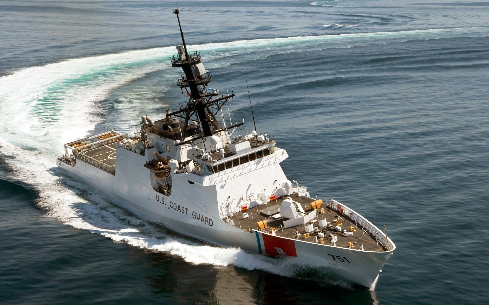 美国海岸警卫队，混迹中国沿海，小心中国海警船