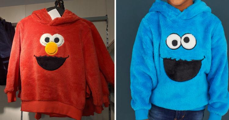 cookie monster hoodie h&m