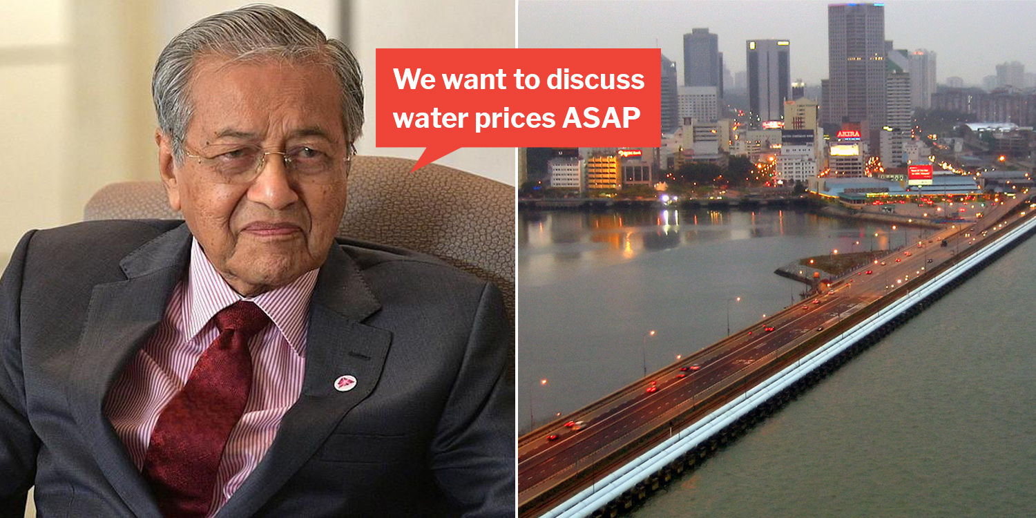 Mahathir revives water agreement spat with s’pore for nth time, after agreeing to build rts link