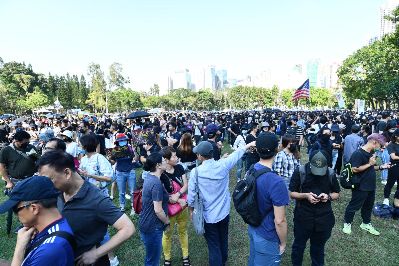 【修例风波】警告维园非法集结 警方将採取驱散及拘捕行动