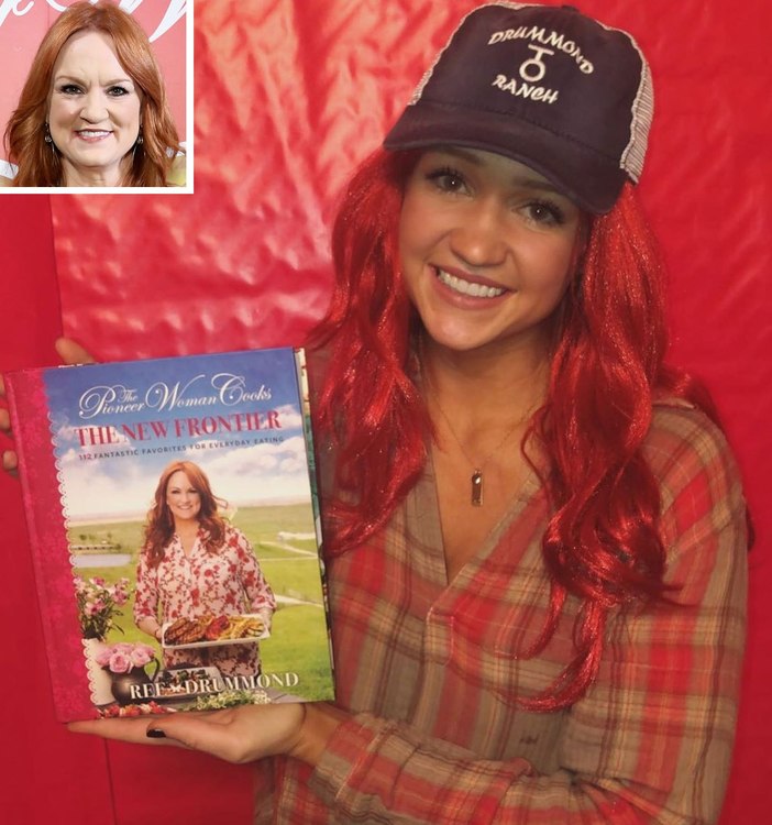 Mini Pioneer Woman Ree Drummond S Daughter 20 Dresses Up As Her Famous Mom For Halloween Nestia