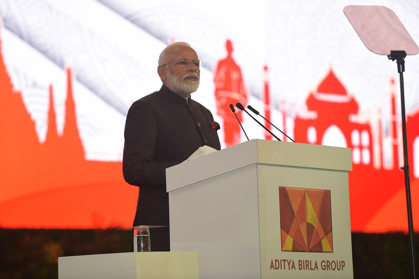 Aditya Birla celebrates 50th year with PM Modi