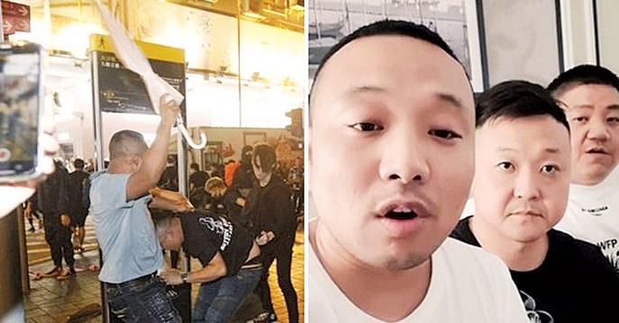 与港示威者冲突 3中国男被捧为英雄