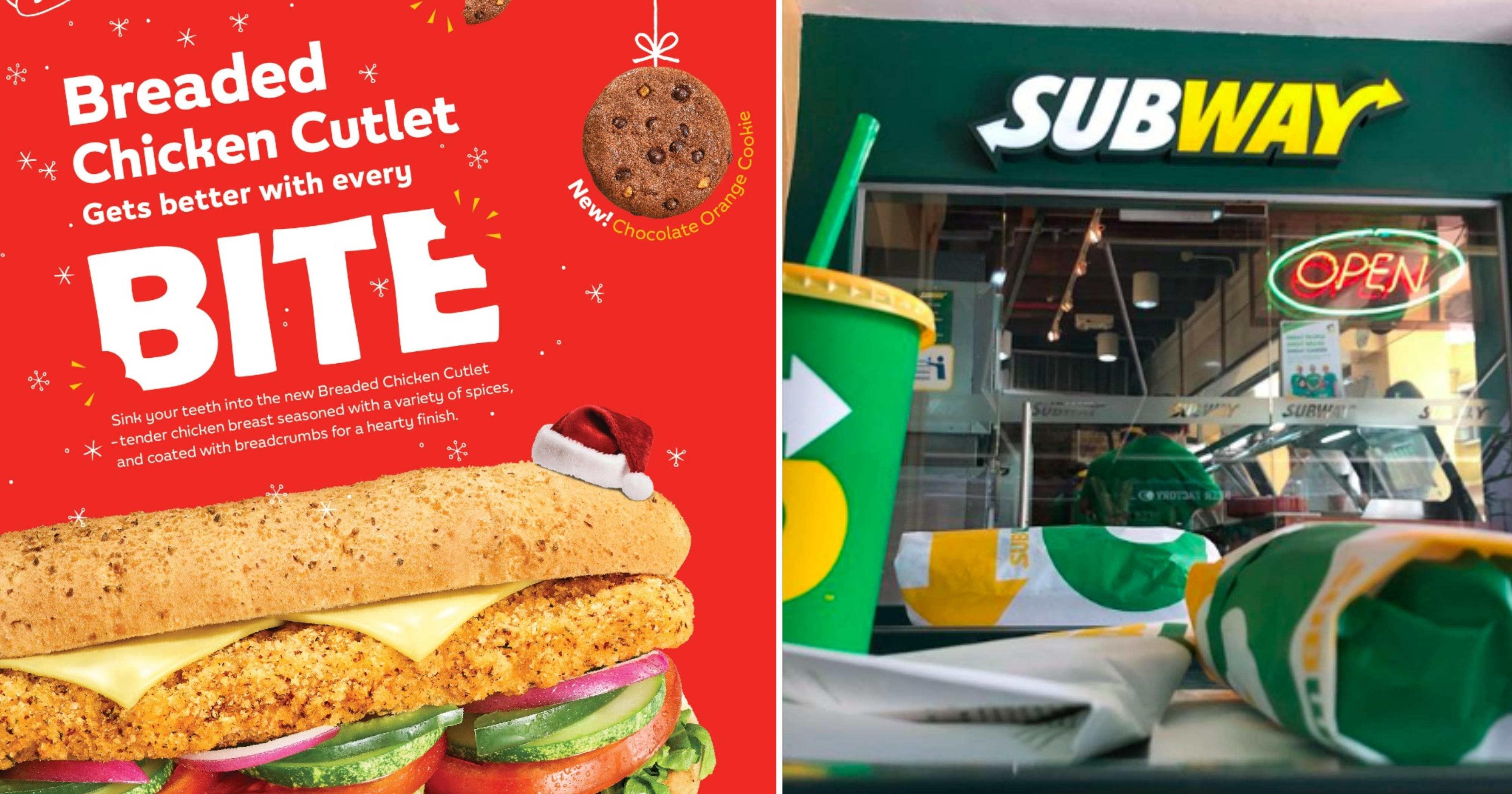 Subway launches breaded chicken cutlet sandwich from Nov. 6, 2019 – Jan. 7, 2020