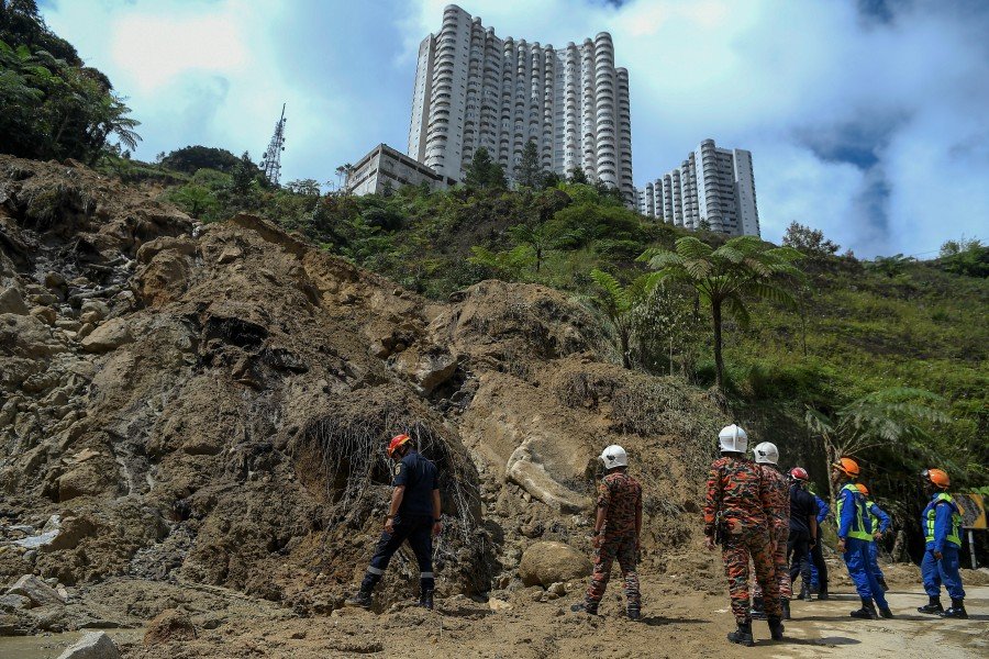 Main road to Genting Highlands not affected by landslide