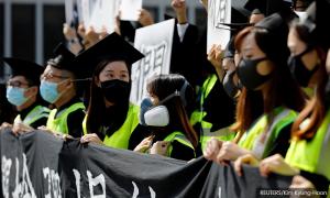 Hong Kong student who fell during protests dies, fresh unrest likely