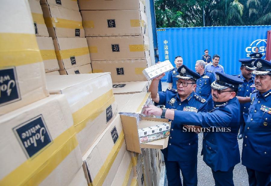 Customs destroys contraband liquor, cigarettes worth RM12.4m