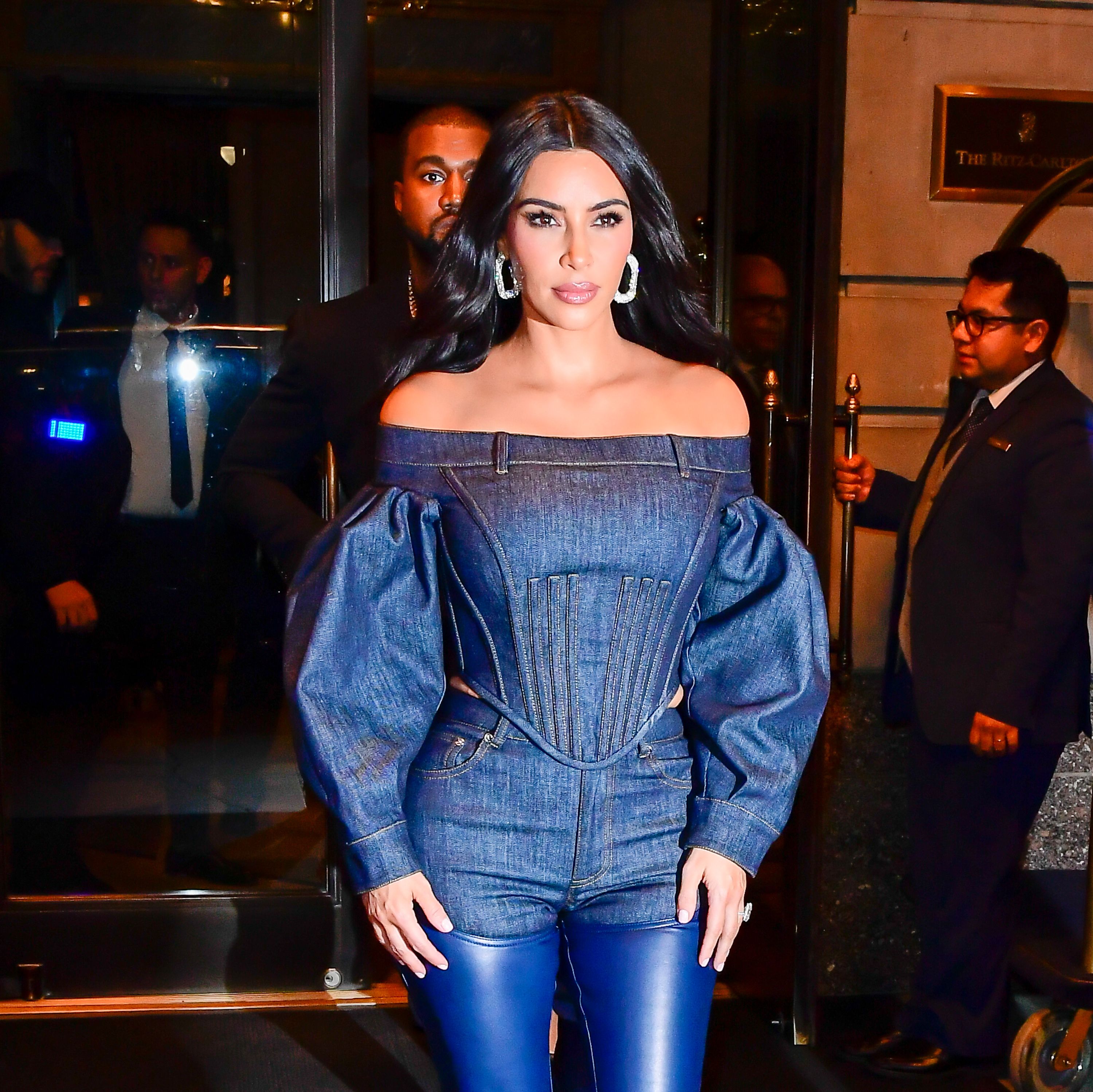 Kim Kardashian Wore Skin-Tight Leather Chaps to an Award Ceremony