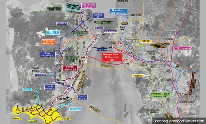 若发债建槟轻快铁，巫统领袖主张取消填海