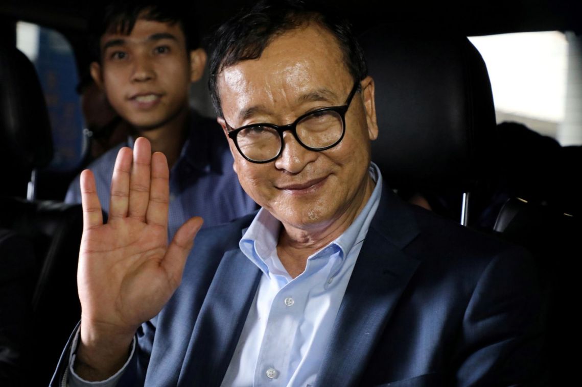 Cambodian opposition figure Sam Rainsy promises to intensify action