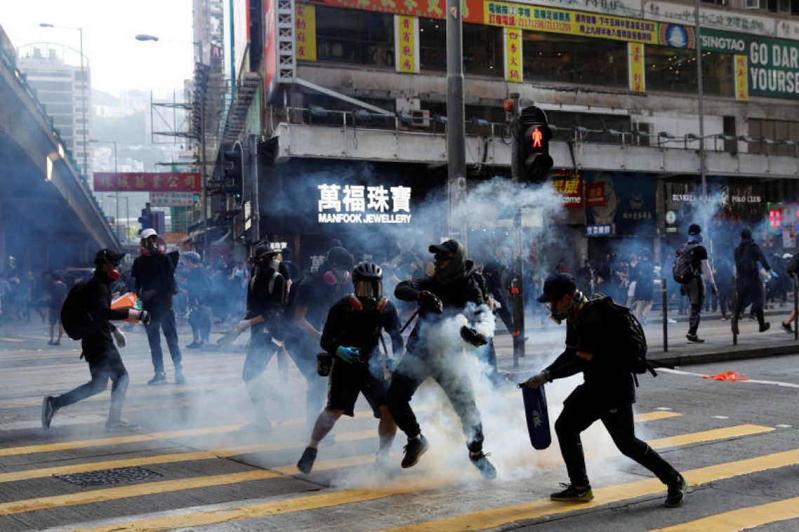 Recent violent incidents in Hong Kong protests