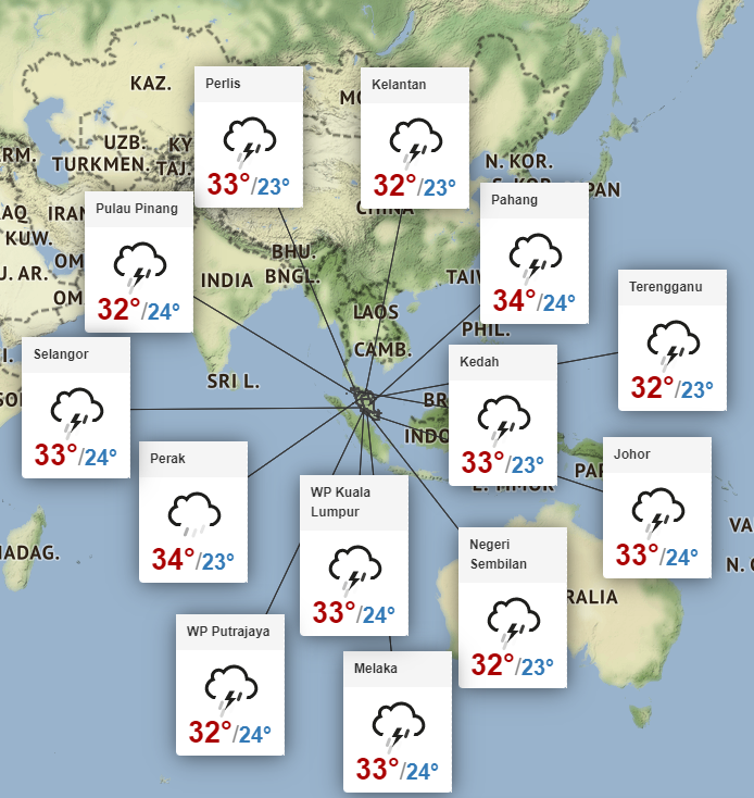 Penang caught in the middle – TWO typhoons affecting the state this weekend