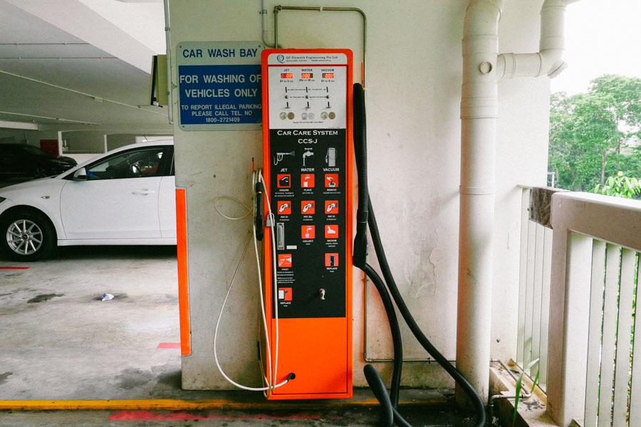 HDB car washing bays get sweet tech upgrade with coin-operated water jets and vacuums