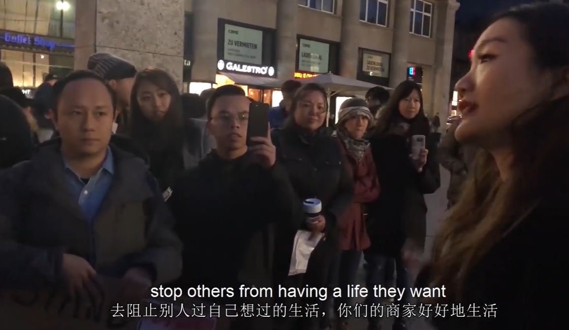 HK protesters in Germany clash with woman fluent in 4 languages over police brutality & ‘one china’