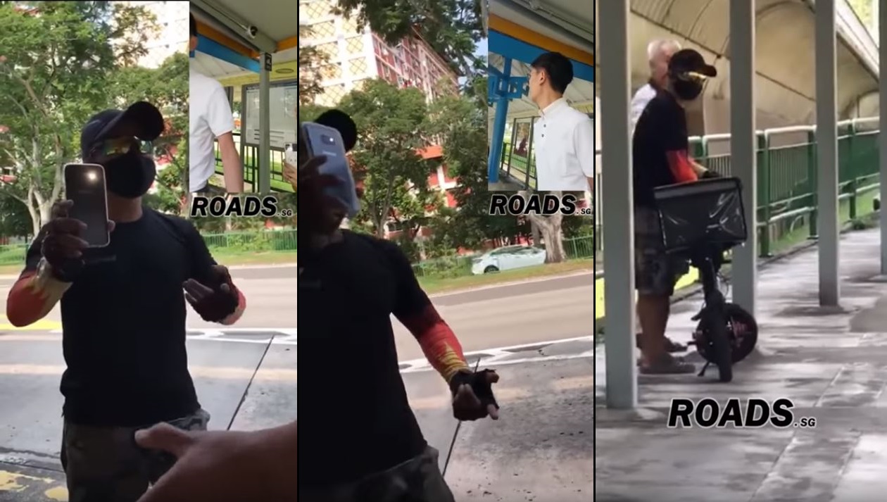 个人代步工具骑士疑心虚 与“盯着他看”路人起争执