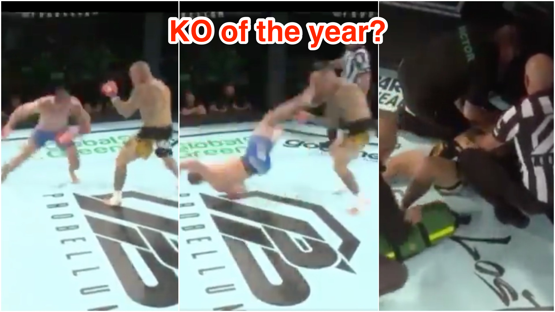 A 30-year-old MMA fighter knocked out his opponent with a high-flying move so audacious it made him look like a ninja