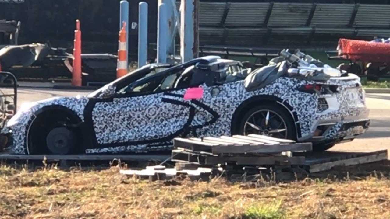 Wrecked 2020 Chevy Corvette Convertible Spotted At The Factory