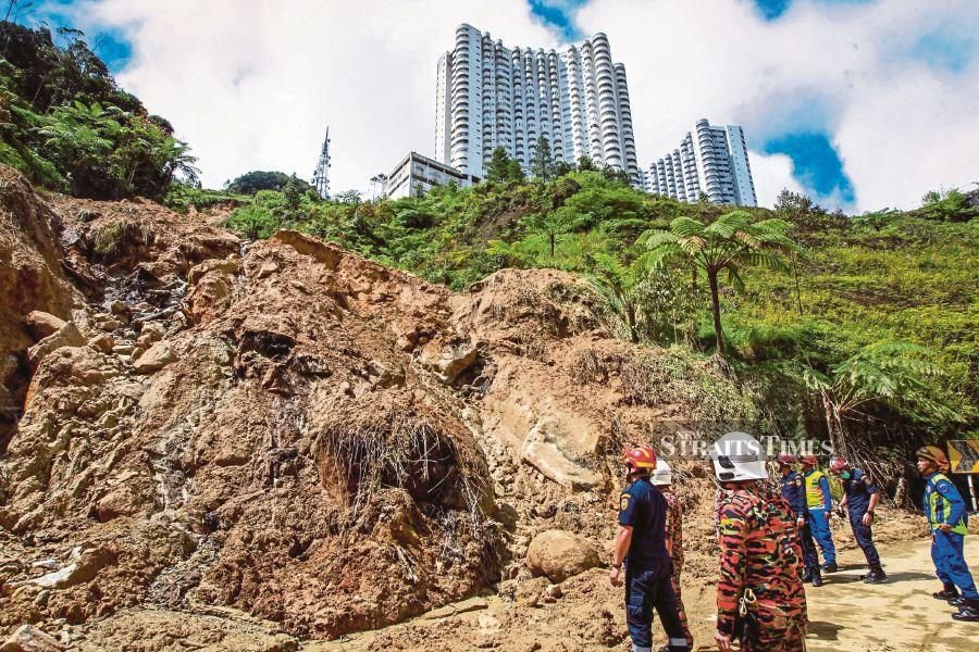 Poor drainage system to blame for Jalan Genting landslide