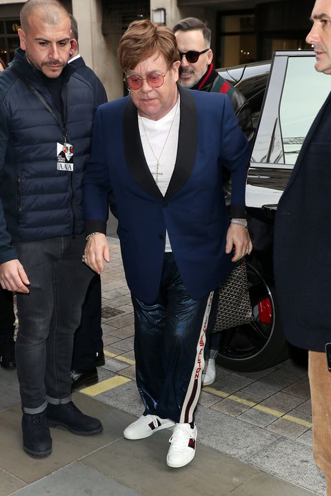 Elton John's Latest Outfit Is Proof That There Is a Secret, Stylish Cabal of Knighted British Celebrities