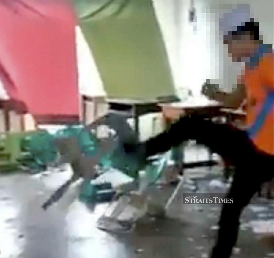 Cops to interview students caught on camera damaging school properties