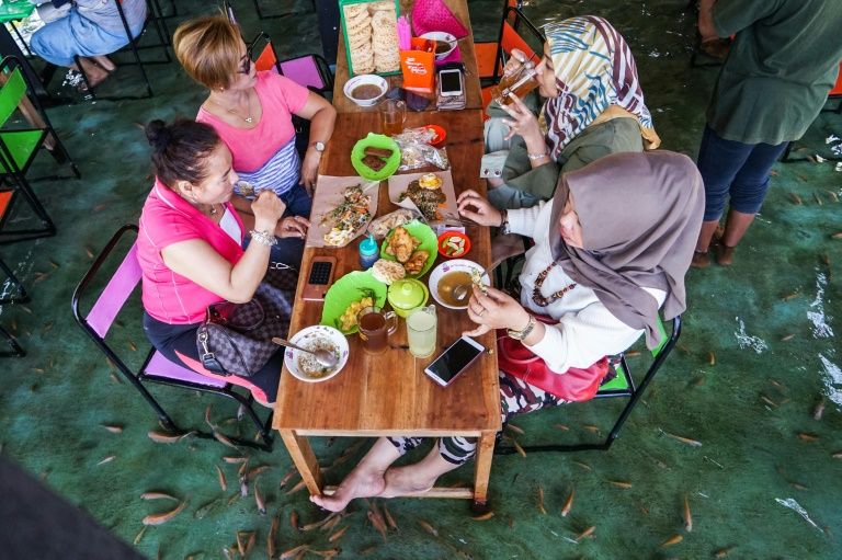 Foot fetish: nibbles a specialty at Indonesian restaurant