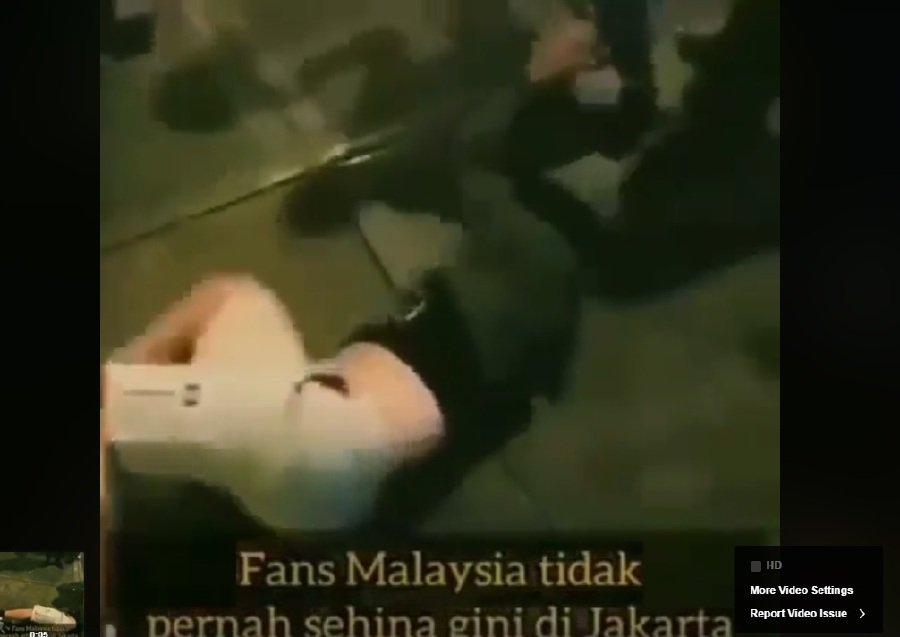 Video allegedly showing Msians beating Indonesia football fans goes viral; police report lodged