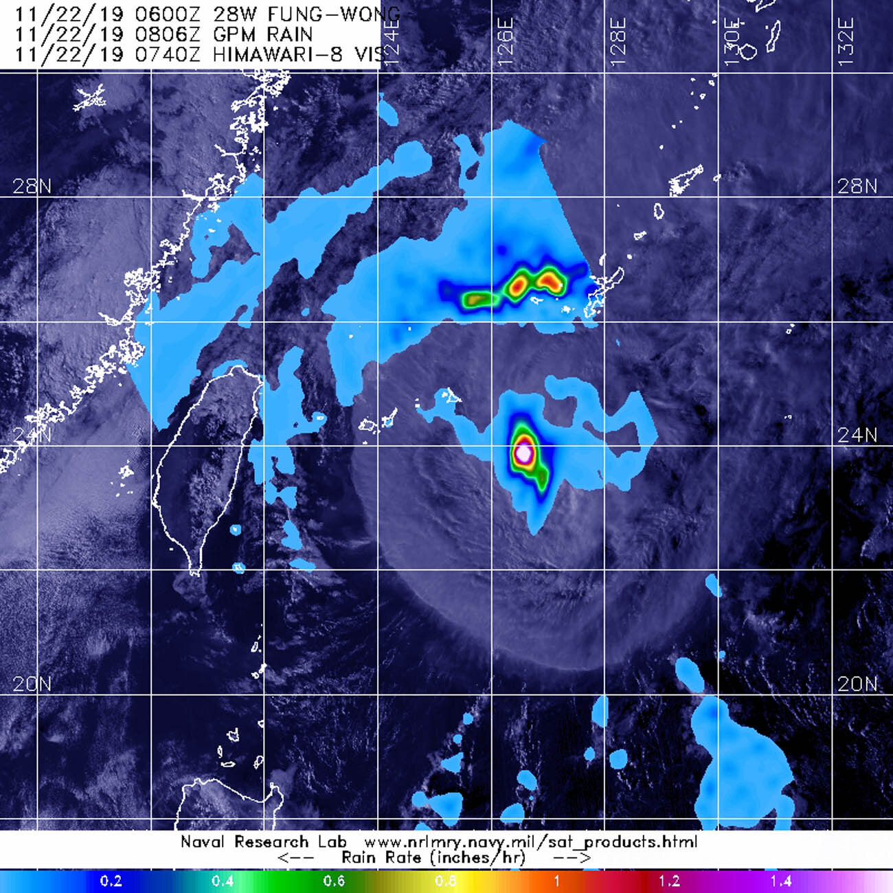 NASA examines tropical storm Fung-Wong's rainfall