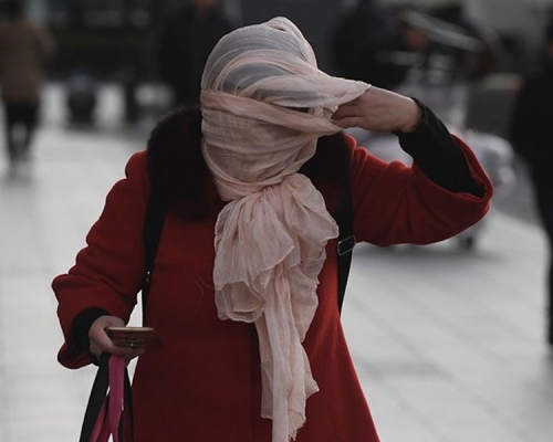 北京华北发寒潮蓝色预警 气温将急降12℃
