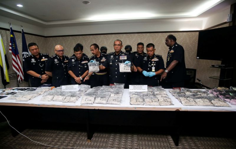Illicit drug lab found in Klebang with nearly 110kg of goods worth over RM600,000
