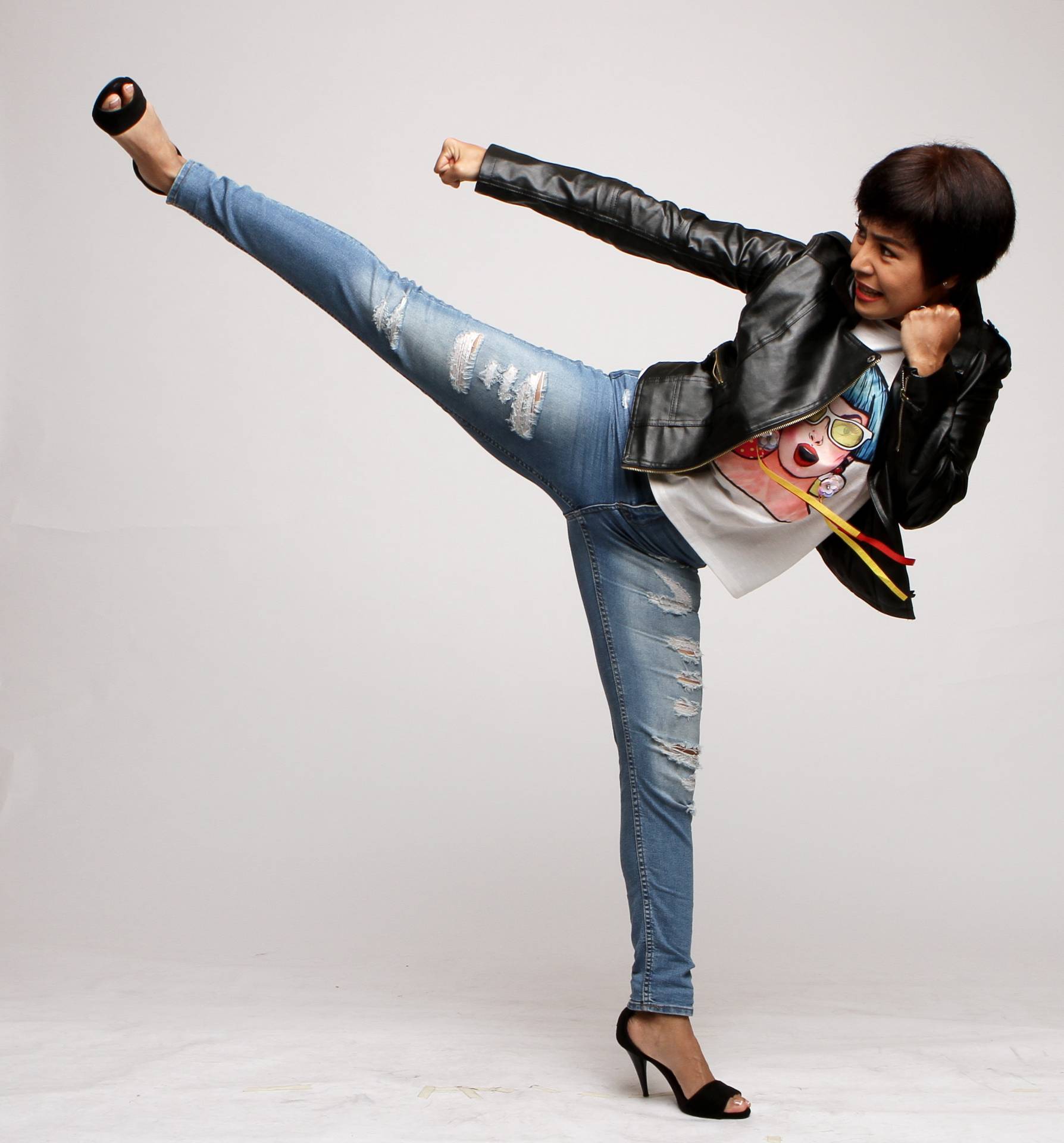 Malaysian stuntwoman Fiza Fukazawa is kicking down sterotypes