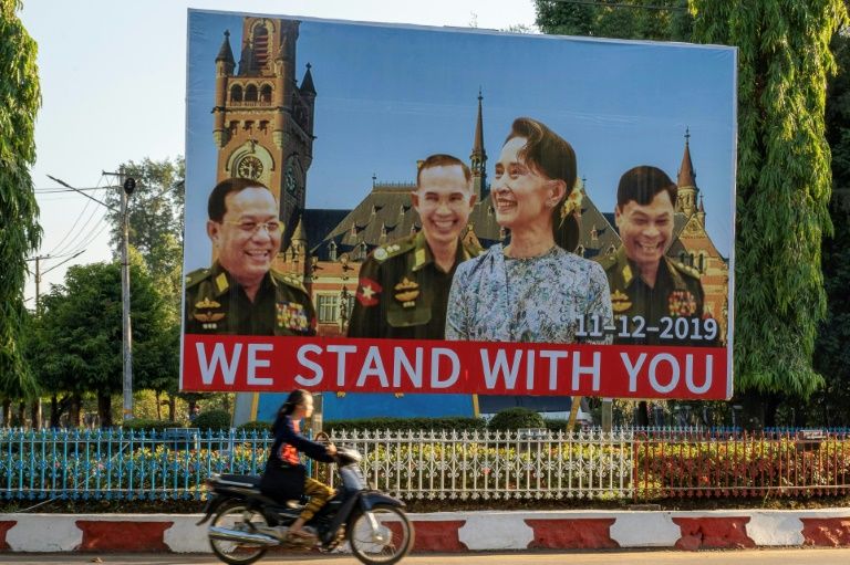 High stakes: Myanmar's lady gambles image in rohingya genocide lawsuit