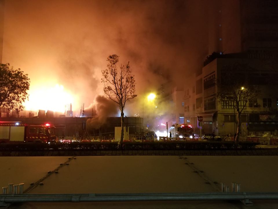 荃湾建筑地盘三级火 暂无人受伤