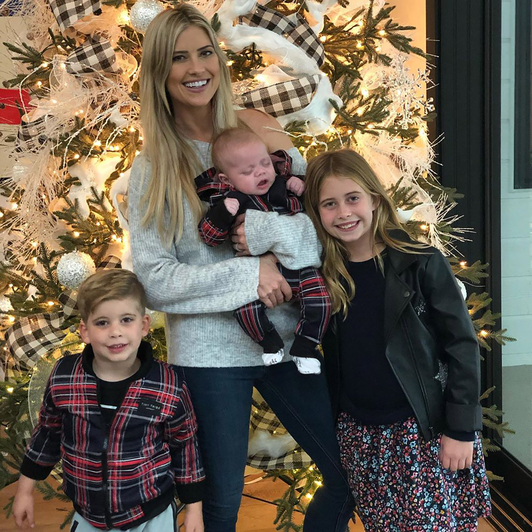 Christina Anstead’s 12-Week-Old Son Can't Keep His Eyes Open in Family Thanksgiving Snaps