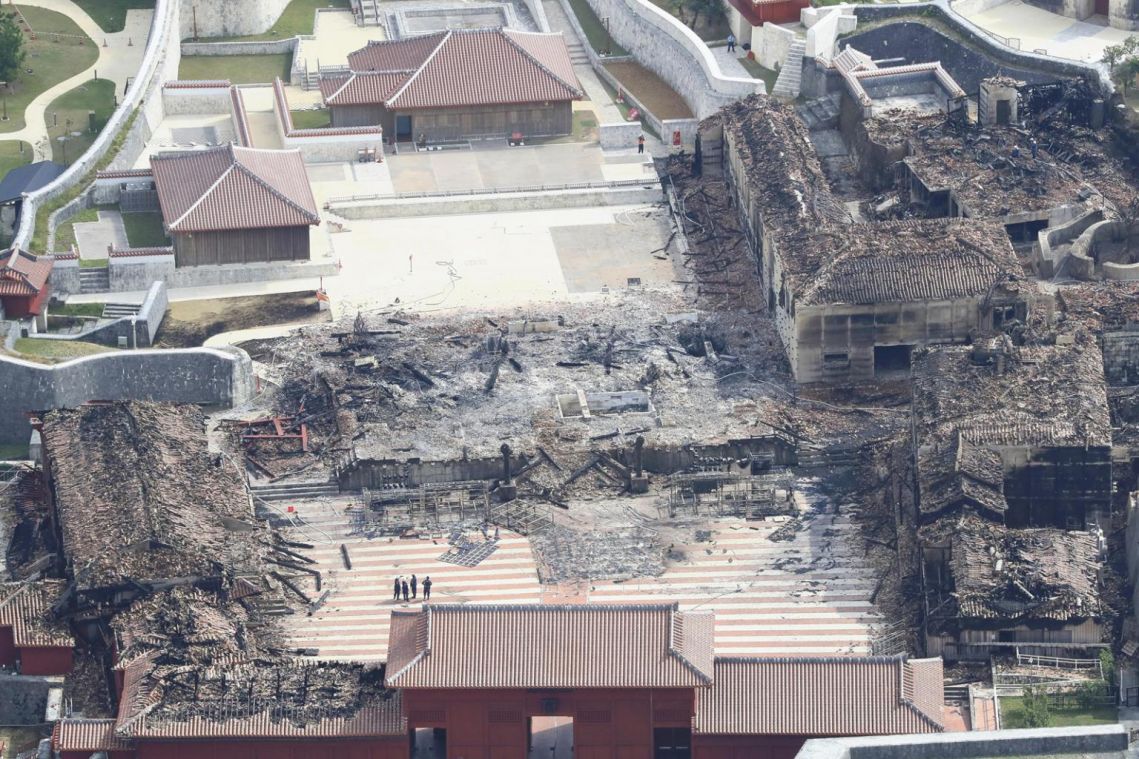 Shortage of materials blight reconstruction of World Heritage site Shuri Castle in Okinawa after fire