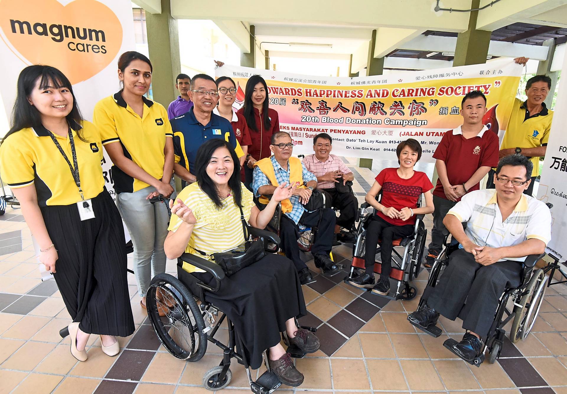 Differently abled persons to donate blood
