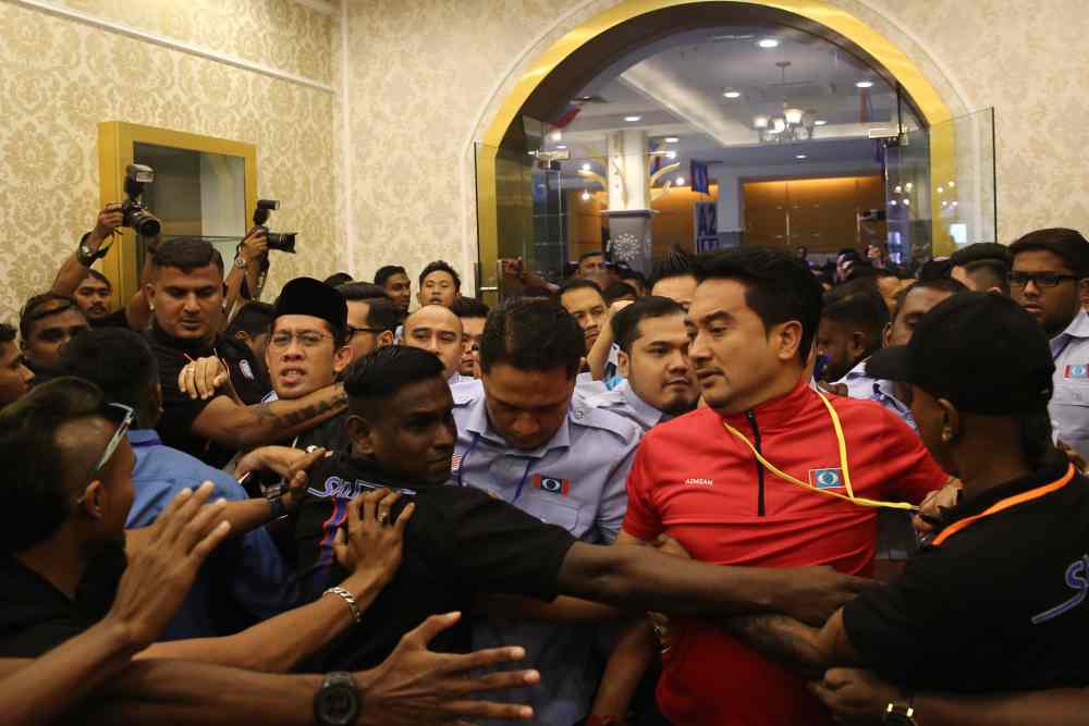 Chaos at PKR Youth Congress as sacked chairman smuggled in before being thrown out