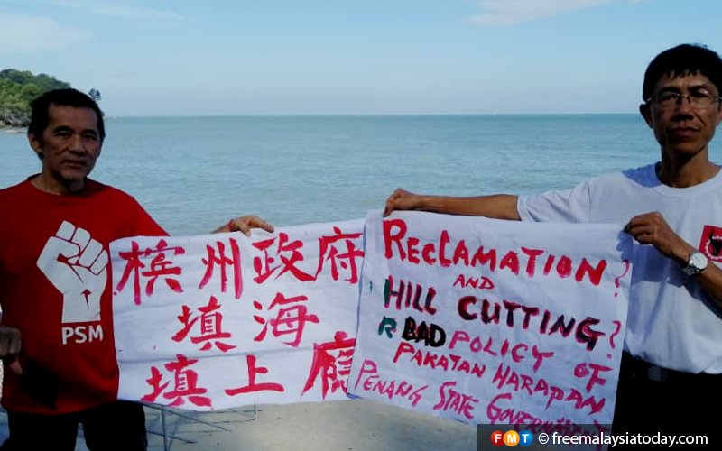 Have political will to stop further reclamation, group tells Penang CM