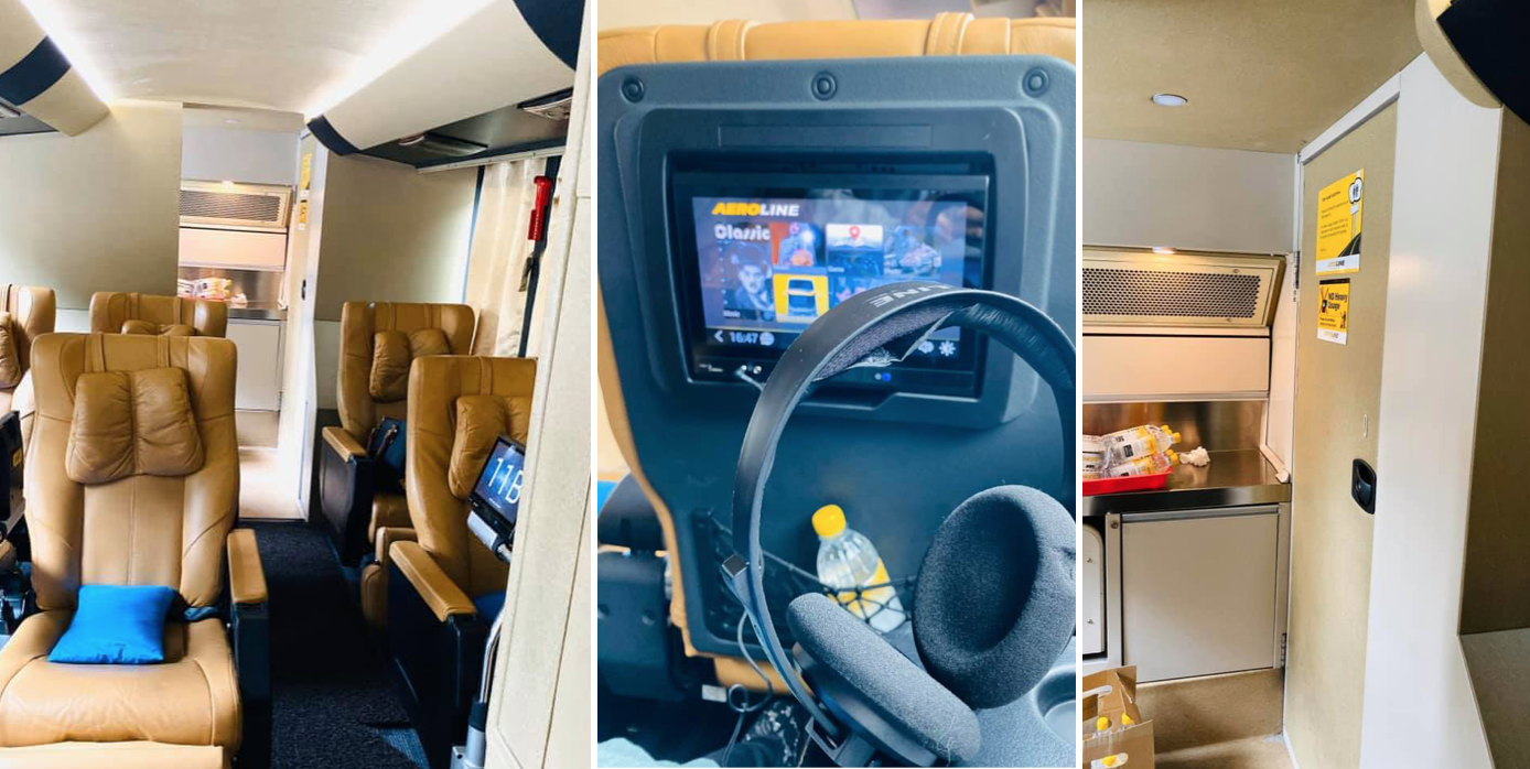 Coach from S’pore to M’sia has roomy seats, hot meals, charging ports & toilet on board