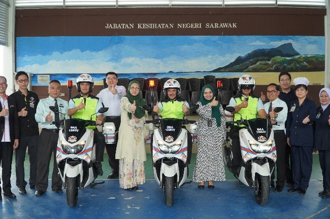 Sarawak Health Department to deploy first responders on motorcycles beginning next year
