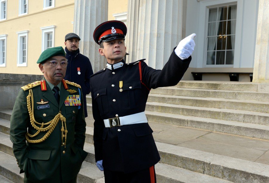 King attends son's military graduation
