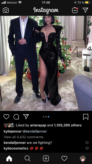Kylie Jenner Trolled Kendall With This Instagram of Her and Fai Khadra Posing Like a Couple