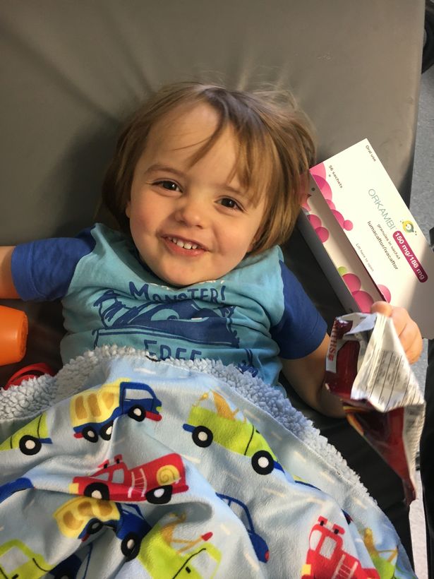 Early Christmas for toddler with cystic fibrosis as he gets life-enhancing drugs