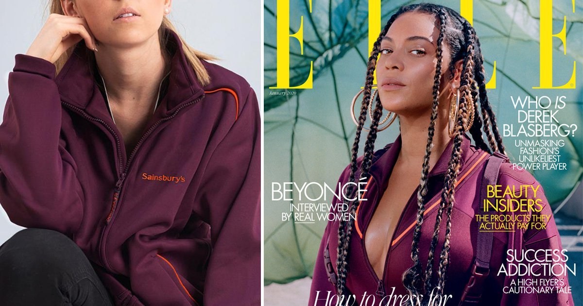 Fans compare Beyonce’s Ivy Park outfit to a Sainsbury’s uniform as she poses in supermarket aisle