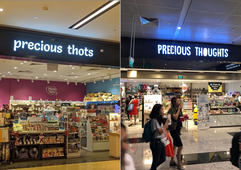After years of online ridicule, Singapore gift store chain Precious Thots is now Precious Thoughts