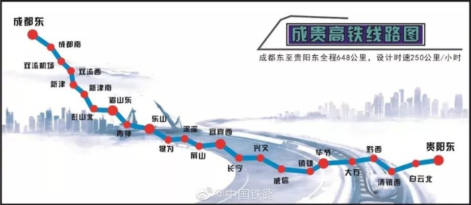 成都火锅，乐山小吃，宜宾燃面，酸辣贵阳……上了成贵高铁不胖都难